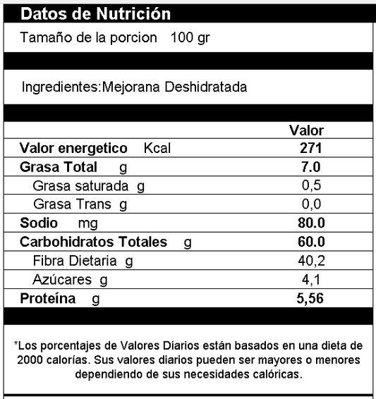 Mejorana en Polvo
