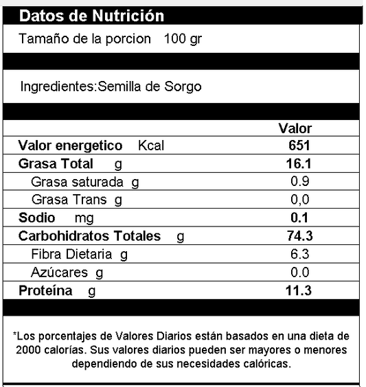 Harina De Sorgo Rojo