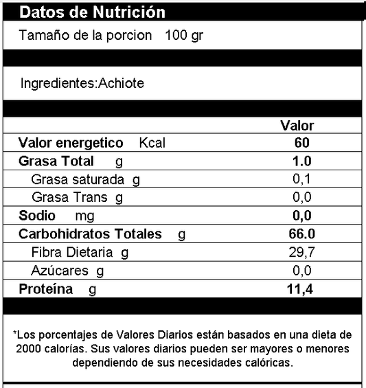 Achiote Entero