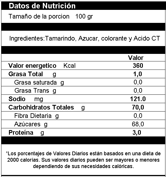 Tamarindo Confitado Catarina