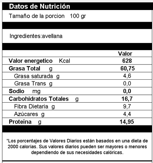Harina de Avellanas