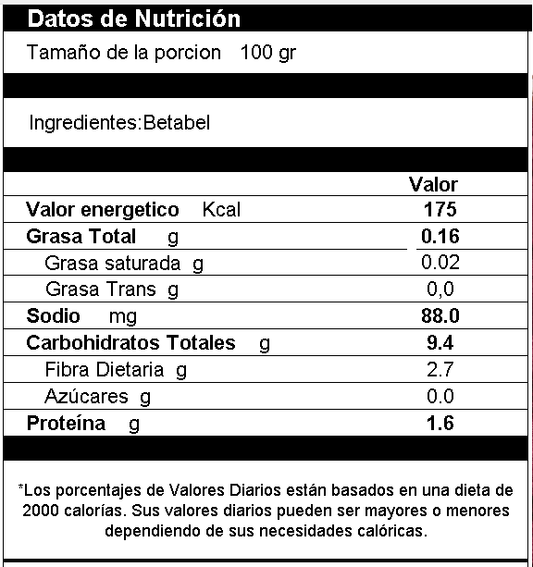 Betabel Deshidratado en Polvo