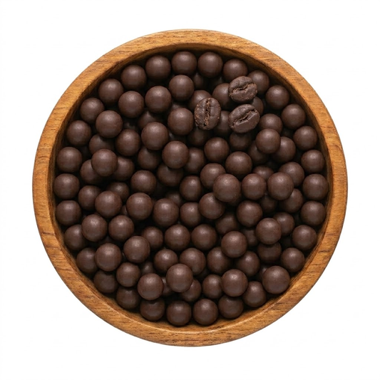Granos De Café Cubiertos Con Chocolate Semiamargo