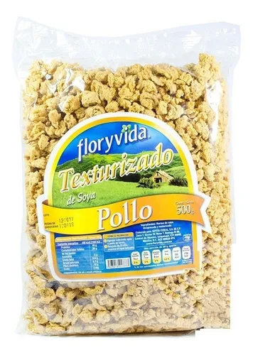 5 Kg De Soya Texturizada Sabor Pollo Excelente Calidad