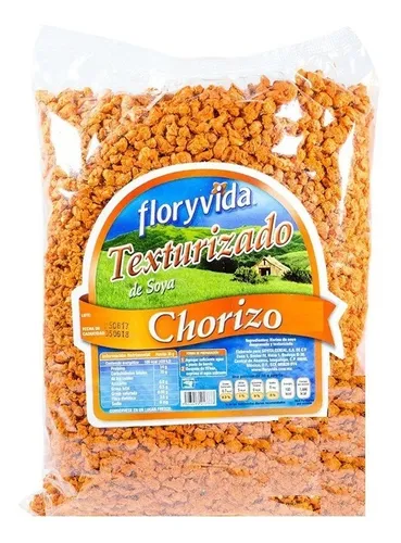 1 Kg De Soya Texturizada Sabor Chorizo