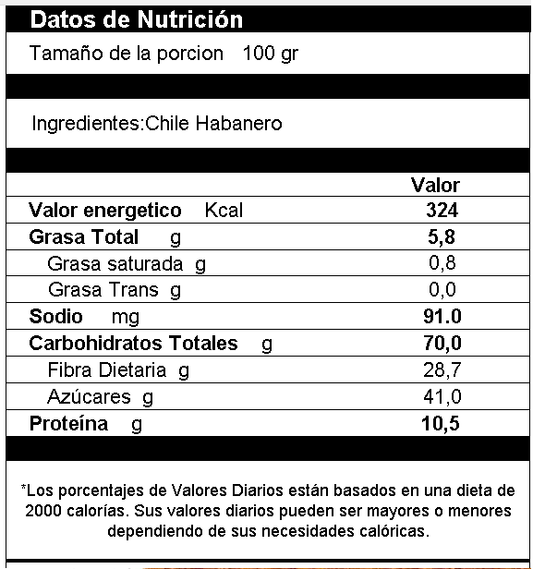 Habanero en Polvo