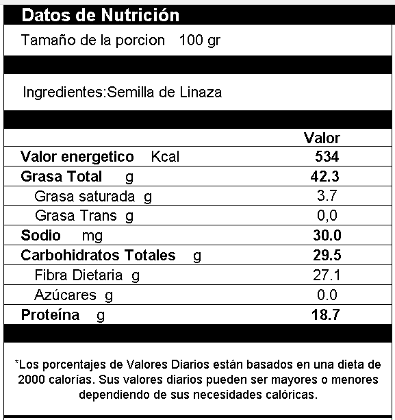 Semilla de Linaza Marron