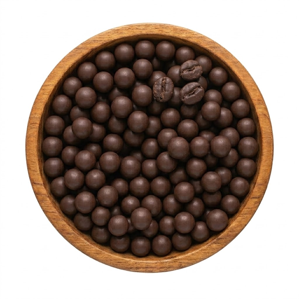 Granos De Café Cubiertos Con Chocolate Semiamargo
