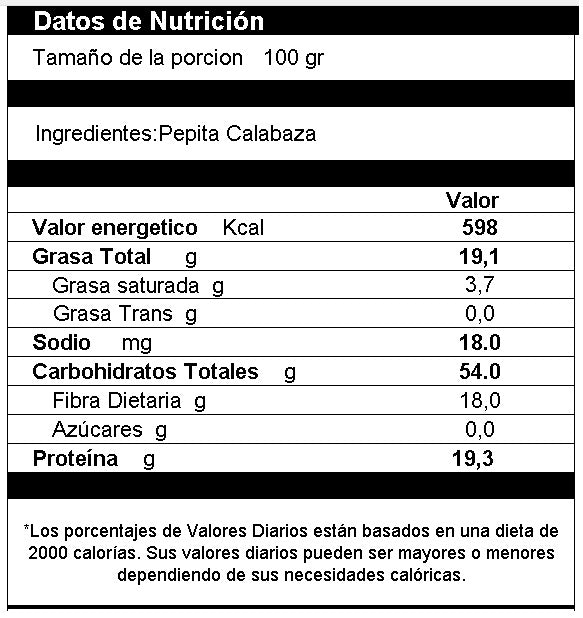 Harina De Pepita De Calabaza