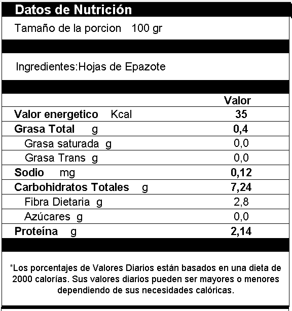 Epazote Deshidratado en Polvo