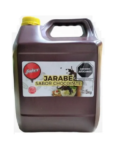 5 Kg De Chocolate Liquido Sirope Feder Excelente Calidad