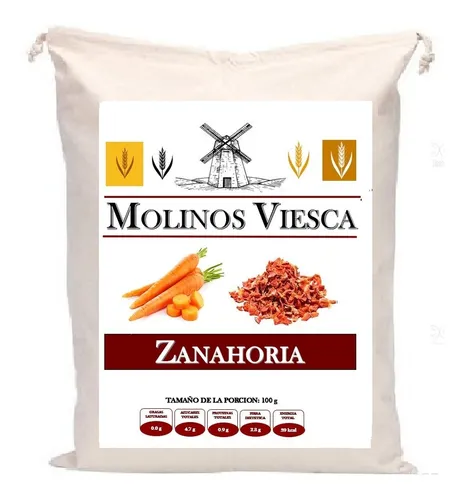 Zanahoria Deshidratada En Trozo
